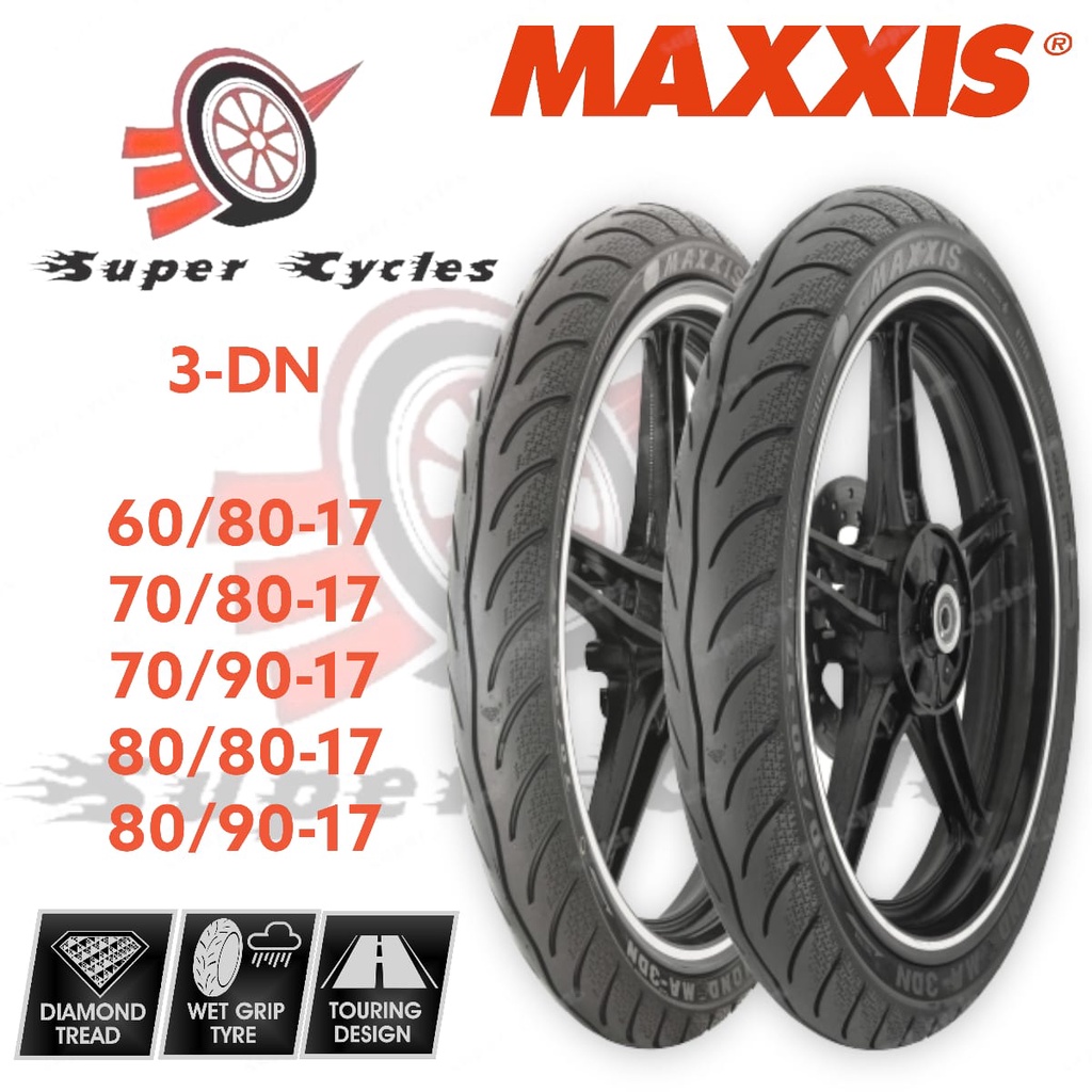 TYRE MAXXIS MA-3DN 60/80-17 70/80-17 70/90-17 80/90-17 READY STOCK ...