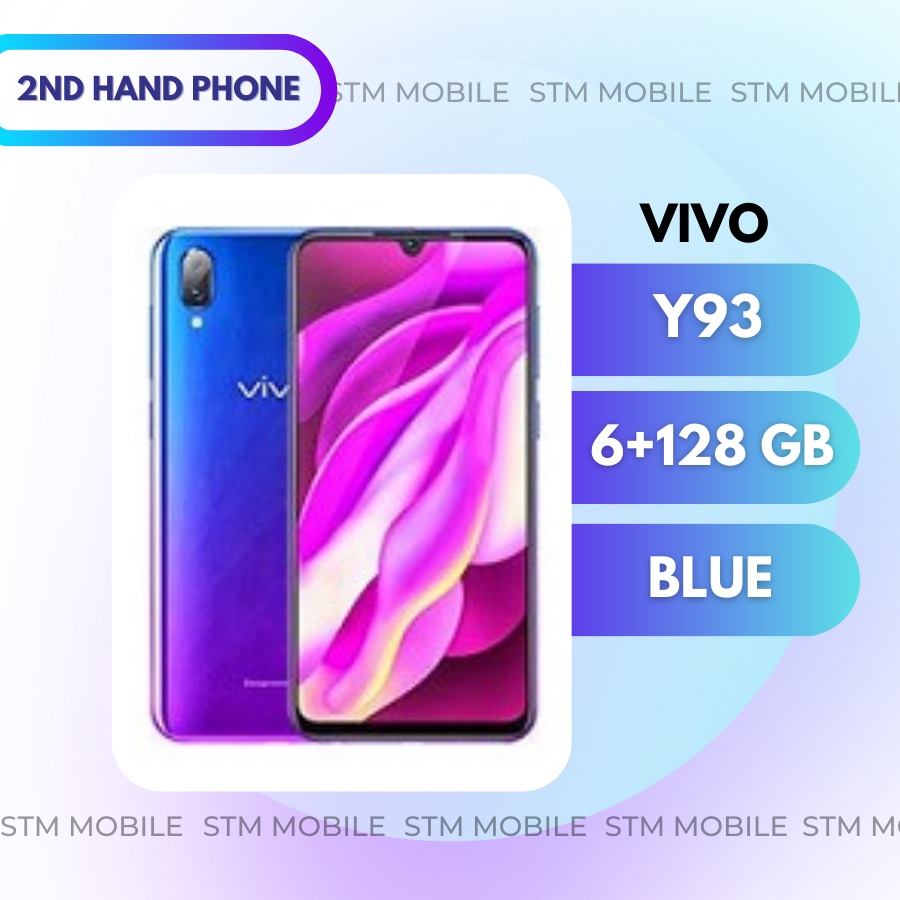 VIVO Y93 6+128GB BLUE COLOR! SECONDHAND PHONE! PHONE BAIK! | Shopee Malaysia