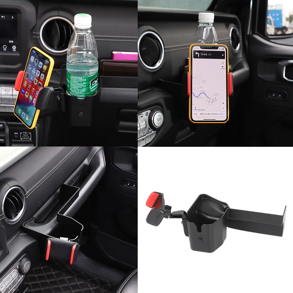 CoPilot Handle Grab Bar Phone Stand Cup Holder GPS Bracket for Jeep