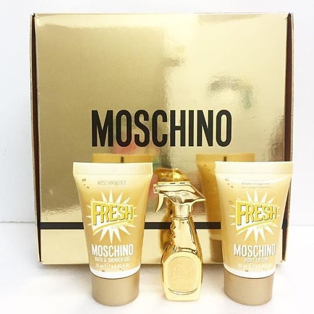 Moschino gold gift set online