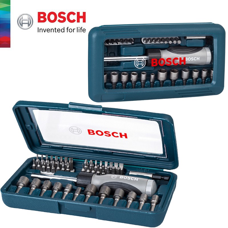 SANCY BOSCH 46pcs Screwdriver Set Hand Tool Kit & Nutsetter Set (017