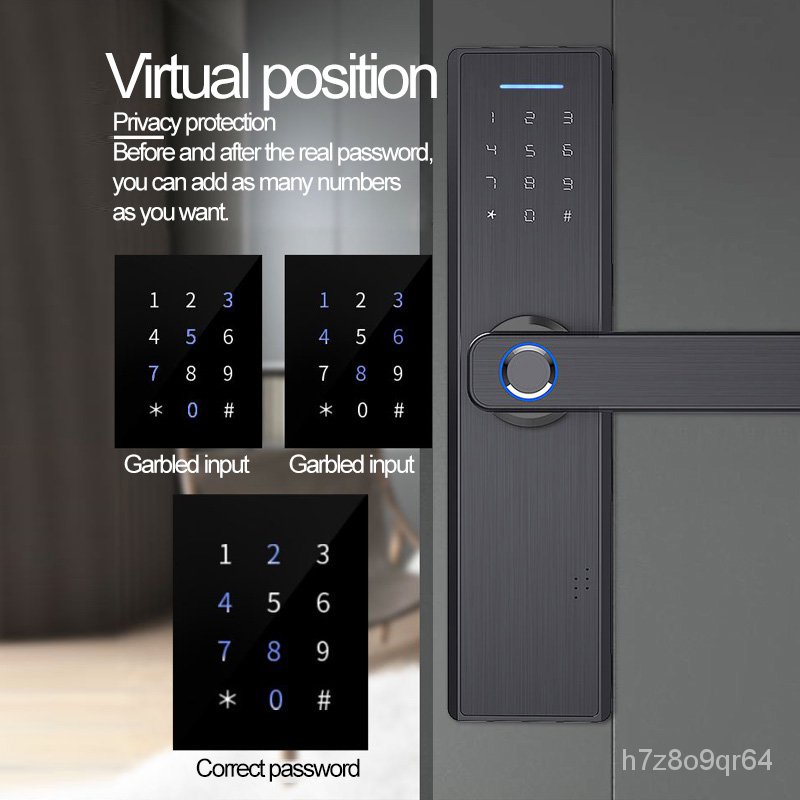 Boland Tuya Biometric Fingerprint Lock, Security Intelligent Smart Lock With WiFi APP Password