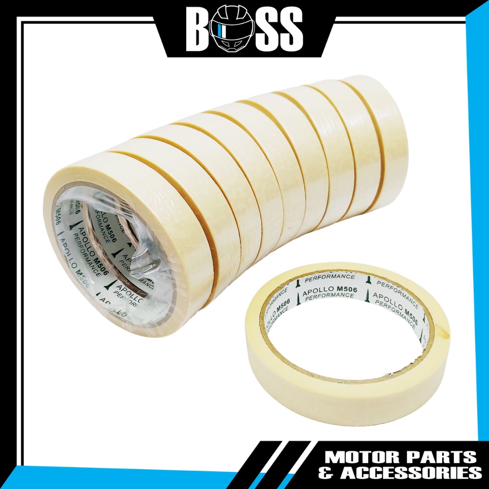 [BOSS MOTOR] Masking Tape (18mm x 10 meters) | Shopee Malaysia