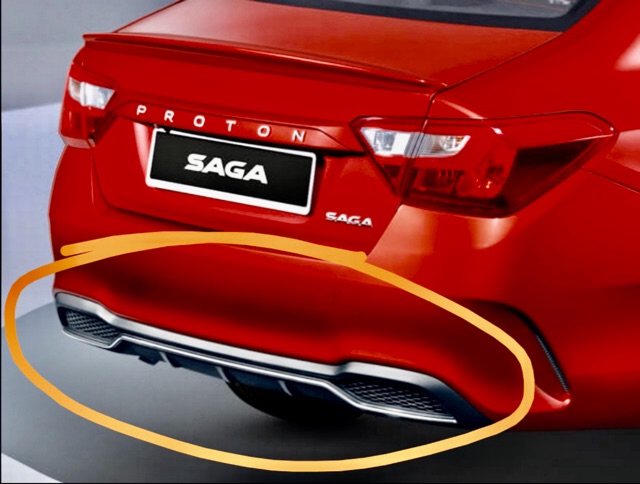 Proton saga vvt 2019 2020 2021 2022 2023 2024 rear bumper lower ...