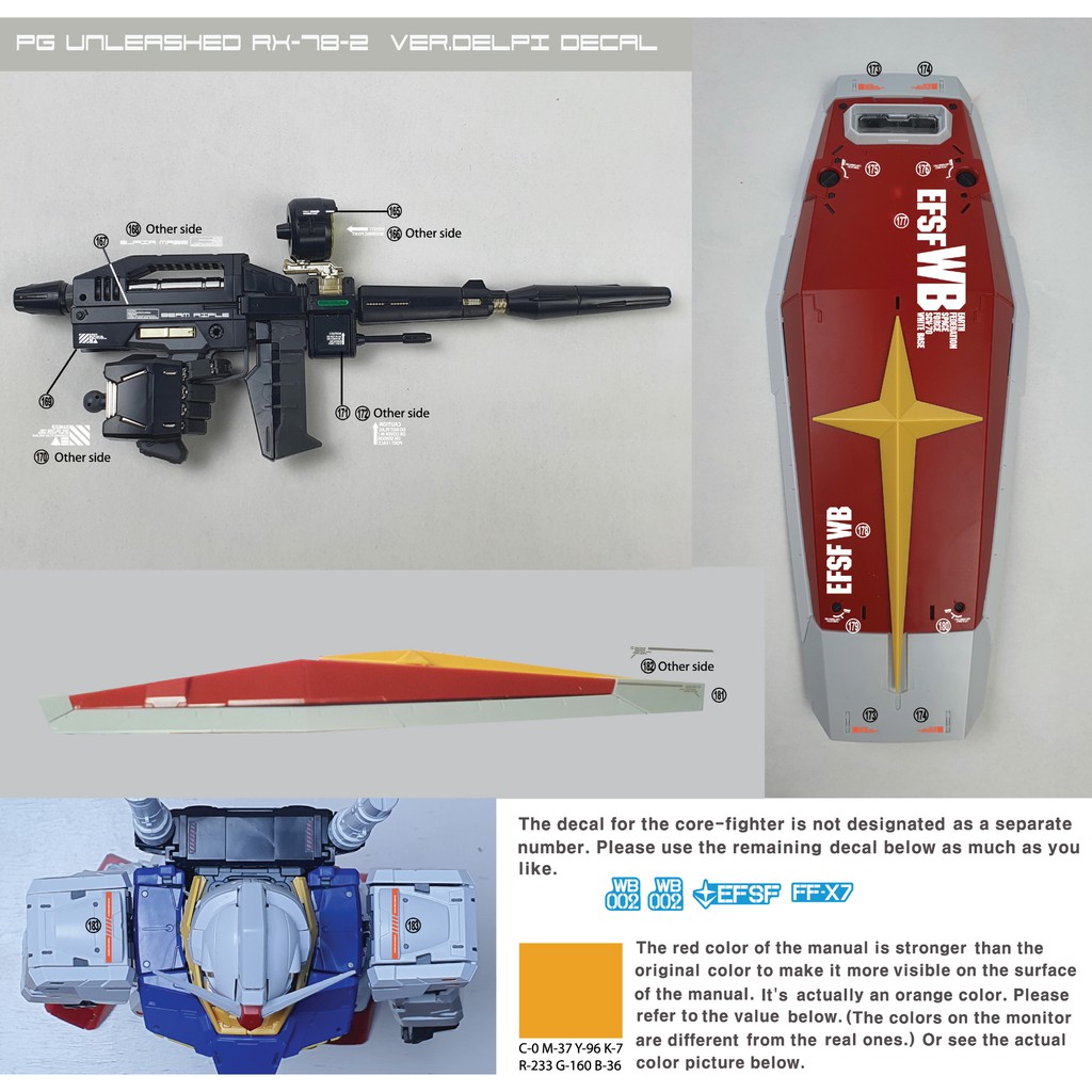 DELPI DECAL] 245 PG 1/60 PG RX 78 2 UNLEASHED RX-78-2 VER PGU