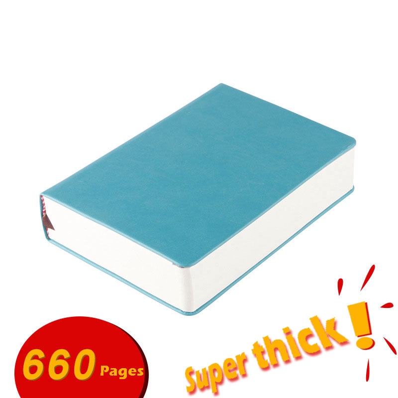 Ultra-thick Notebook Leather Soft Leather 330 Blank Pages Sketchbook ...