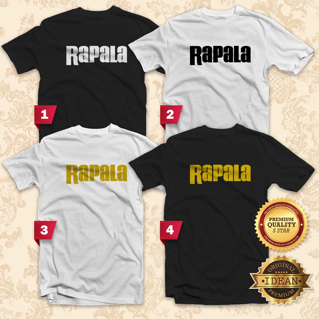 RAPALA Brand T Shirt Men Women streetwear tshirt DESIGN FISHING wholesale  TOPS Tee Clothes baju lelaki perempuan Murah