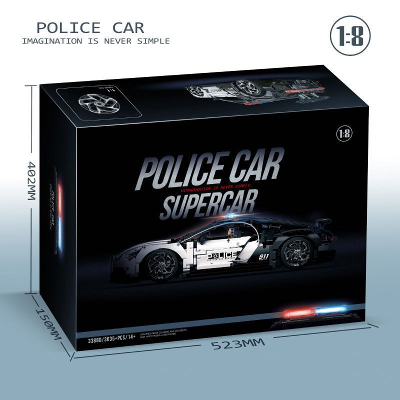 Lego lamborghini hot sale police car