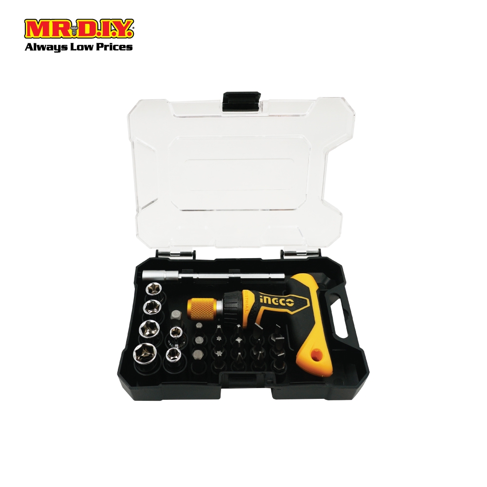INGCO Thandle Ratchet Wrench Screwdriver Set (24 Pcs) Shopee Malaysia