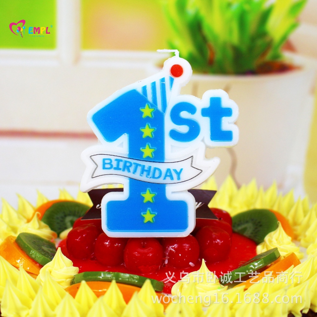 1 Year Old Digital Candle Child Baby Party Cake Candle Birthday