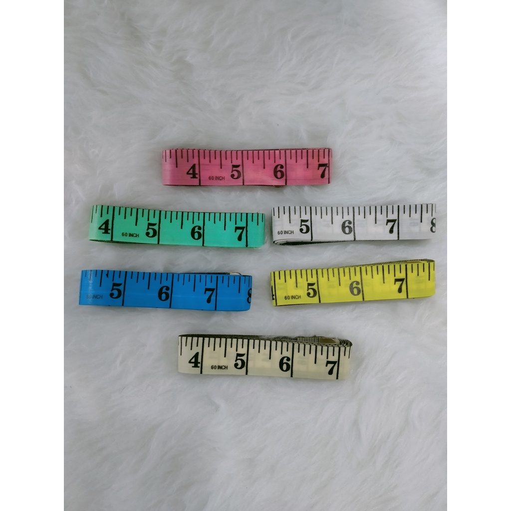 Tali Tape Pita Pengukur Baju Measurement Tape 60 In 150cm 12pcs