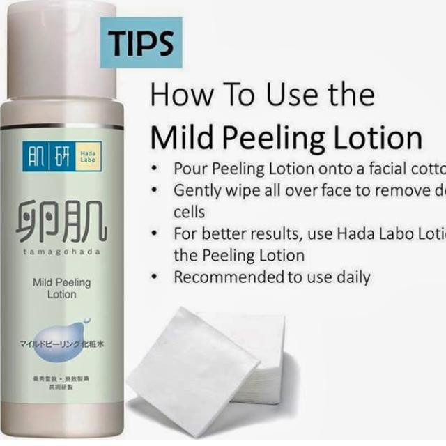 Hada labo tamagohada mild peeling lotion discount