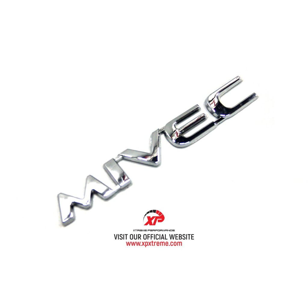 ORIGINAL READY STOCK EMBLEM WORD PROTON MIVEC LOGO SILVER | Shopee Malaysia