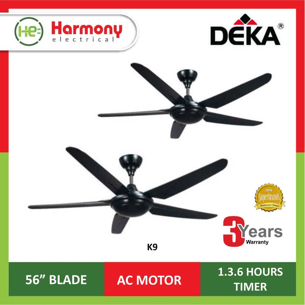 Deka 5Blade Ceiling Fan with Remote Control K9 / Kipas Siling ( 1