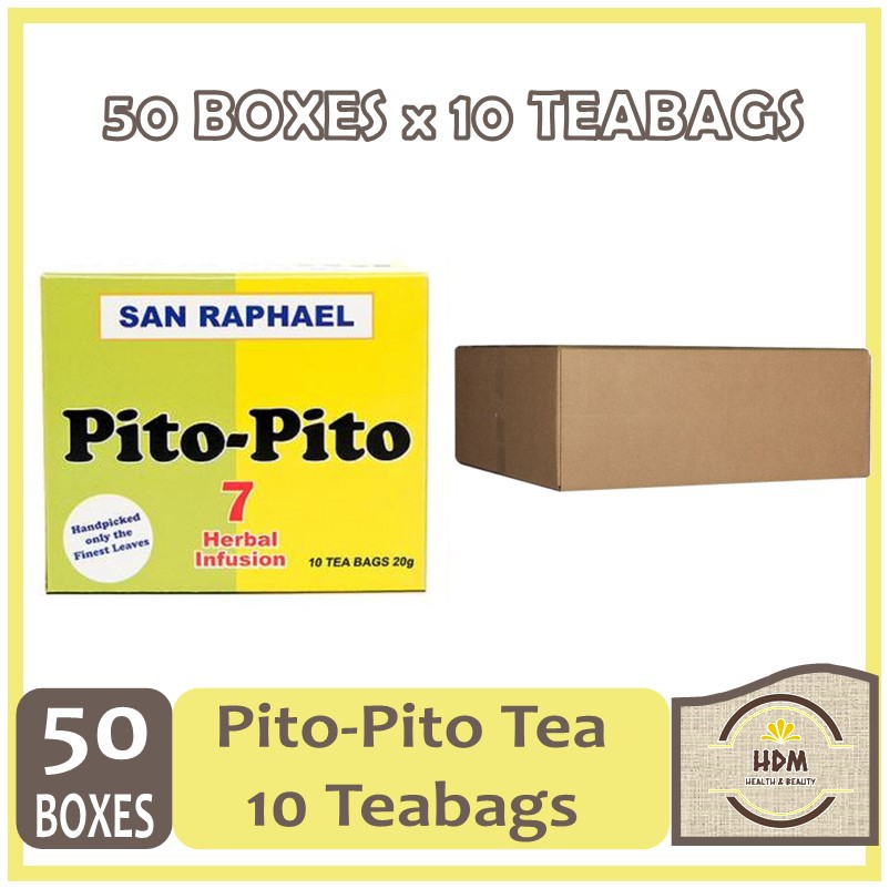 50 BOXES San Raphael PitoPito Herbal Tea 10 Tea Bags (20g) Shopee