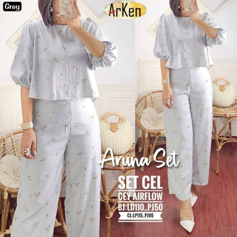 Aruna Set Original Labeled Cey Airflow Latest Beautiful Suit | Shopee ...