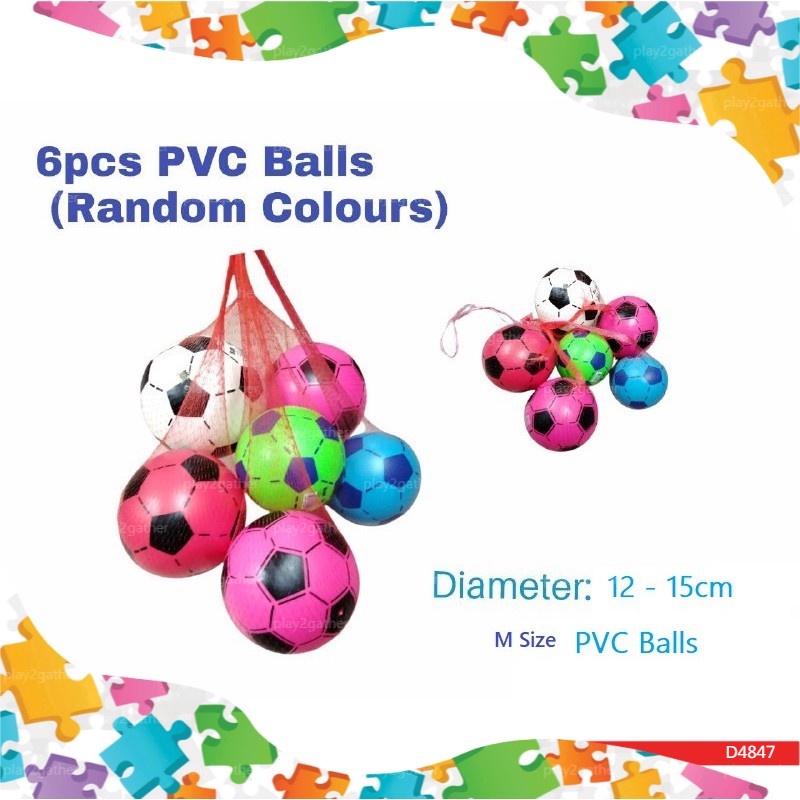9inch PVC Balls Inflatables Size M Inflatable Kids Soccer Ball Diameter ...