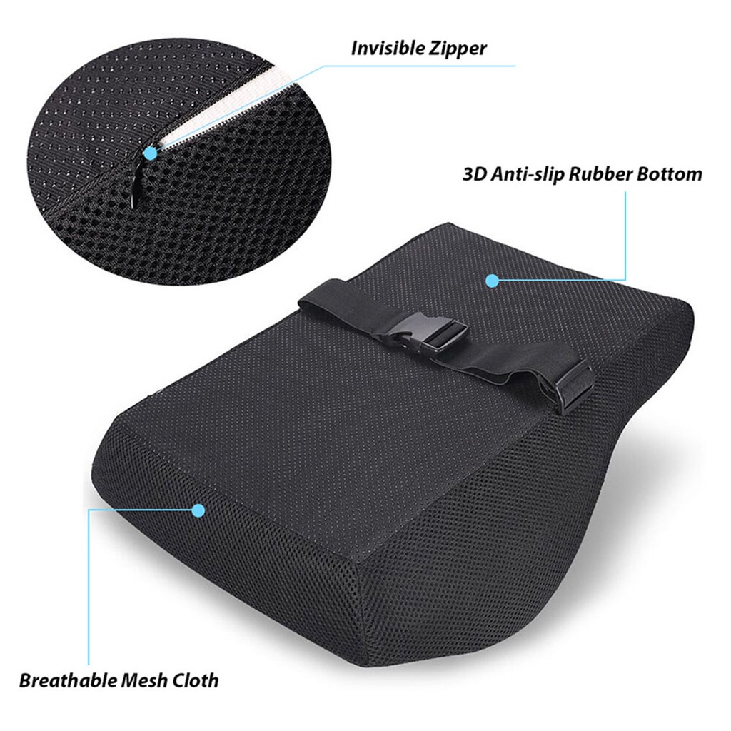 Memory Foam Backrest Lumbar Support Back Cushion Ergonomic Lumbar ...