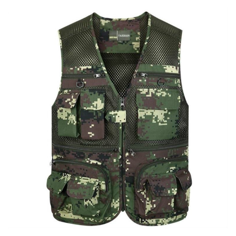 Outdoor Sport Breathable Fishing Vest Men Women Multi-pocket