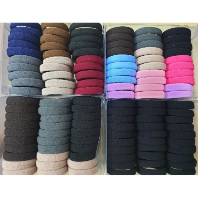 30pcs Simple Elastic Rubber band Hair Tie Getah Rambut头绳高弹 (Rm8.50 for ...