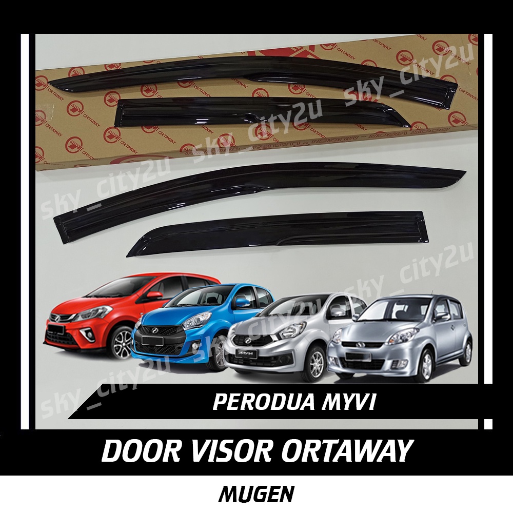 Perodua Myvi 2005 - 2023 Door Visor Mugen Myvi Old 2005 Myvi Lagi Best ...