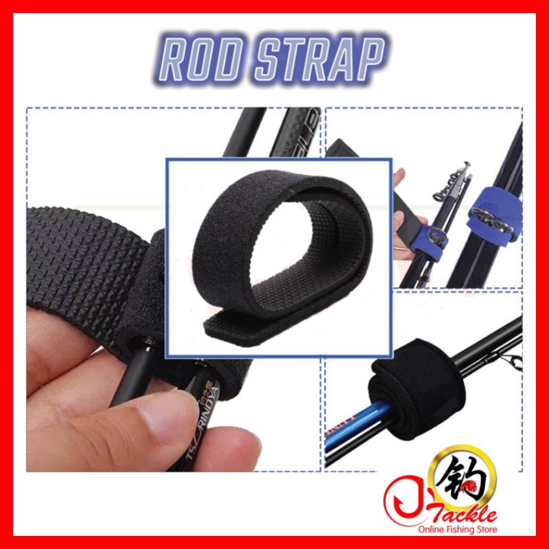 Fishing Rod Tie Strap Belt Wrap Band Holder Travel Accessories