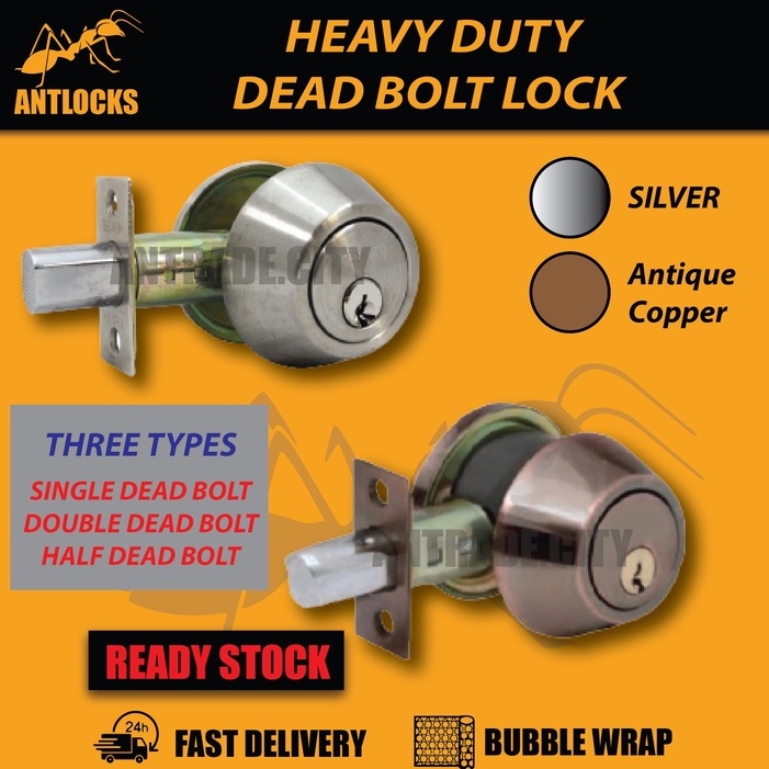 [READY STOCK] SS & AC SINGLE DEAD BOLT LOCK / SS & AC DOUBLE DEAD BOLT