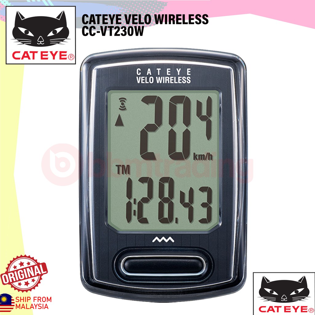 CATEYE VELO WIRELESS CC VT230W BICYCLE METER ORIGINAL MADE IN JAPAN Shopee Malaysia