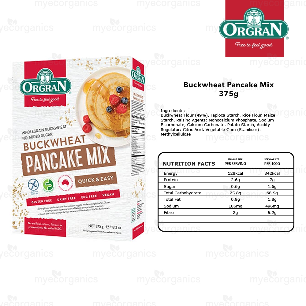 [ EXP 8/2025 Gluten Free Buckwheat Pancake Mix 375g Shopee