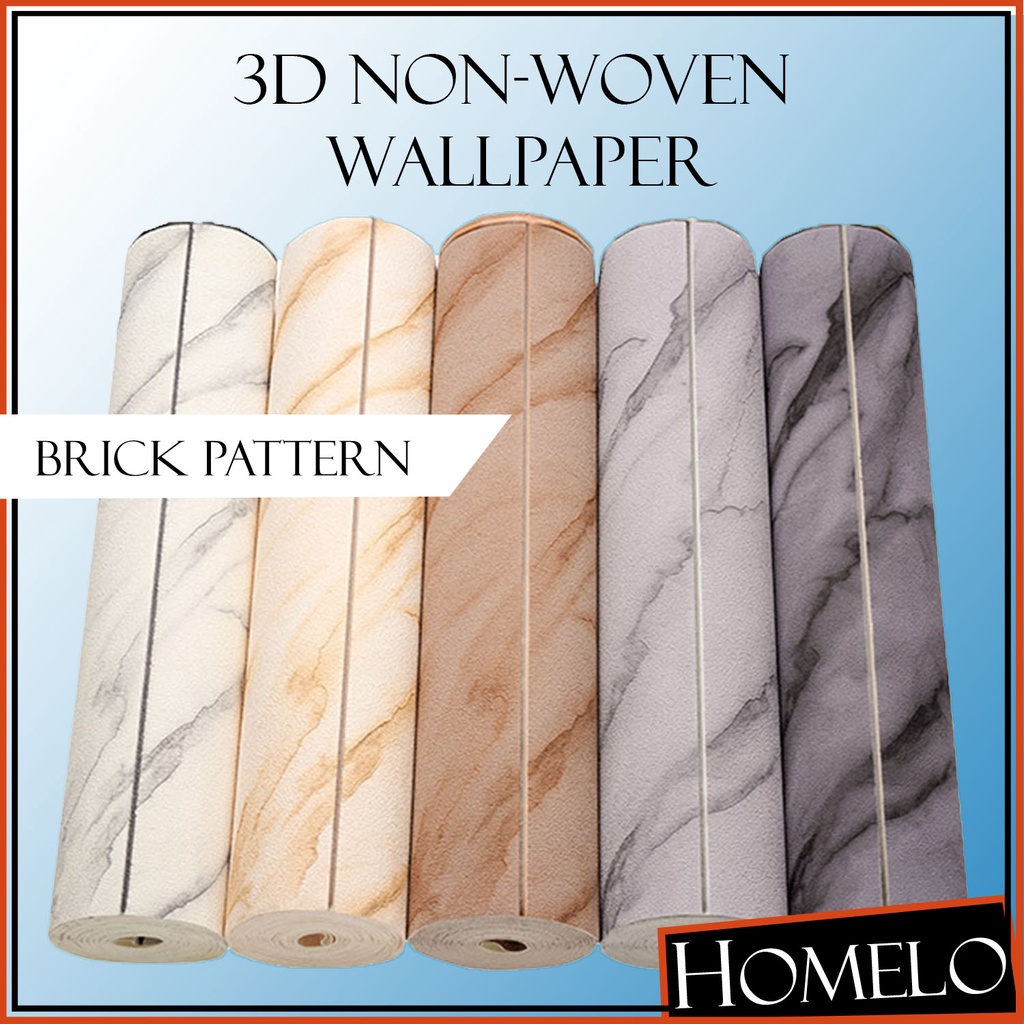 Photo inspiration: Visual Reference: Homelo 3D Non Woven Brick Pattern Style Suede Wall Sticker