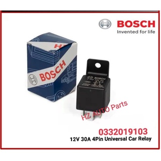 Bosch Universal Automotive Car Relay 12V 30A 4 Pin (87) MINI Relay ...