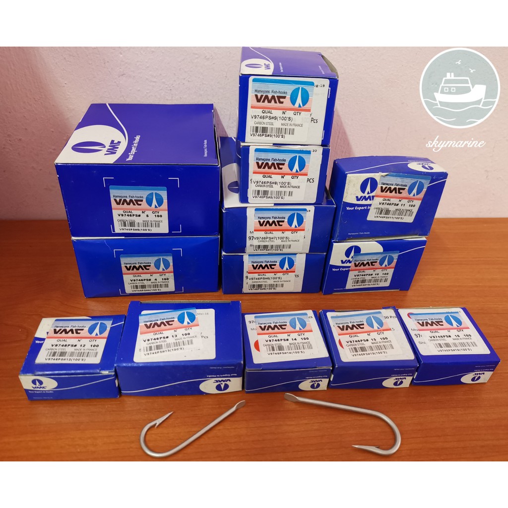 9746 4, 5, 6, 7, 8, 9, 10 VMC Fishing Hooks without hole [Ready stock