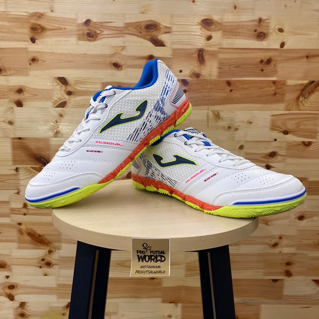 JOMA MUNDIAL 2202 WHITE ROYAL KASUT FUTSAL SHOES (100% ORIGINAL, LOCAL ...