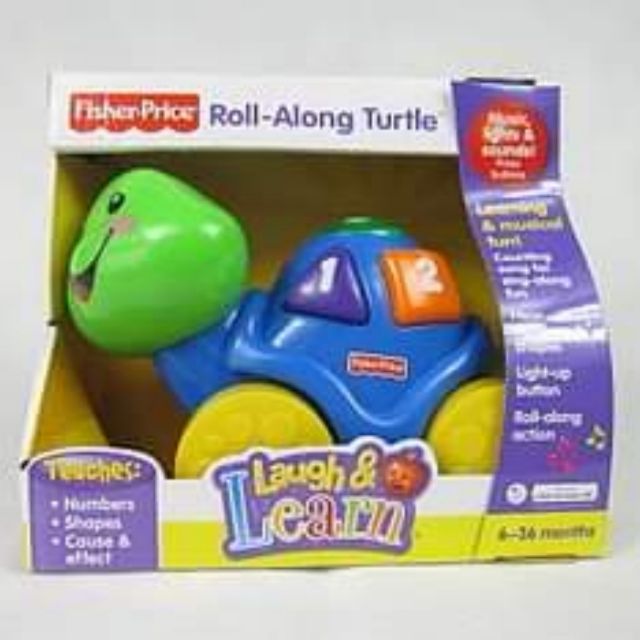 Fisher price laugh and best sale learn roll along turtle