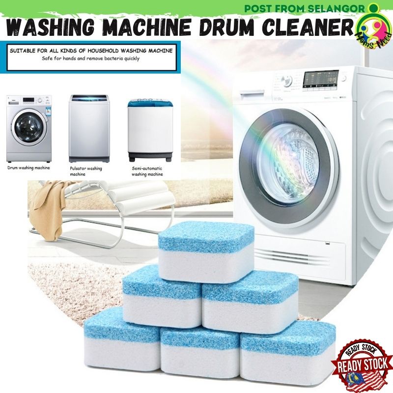 Washing machine drum cleaning agent effervescent tablet agen pencuci