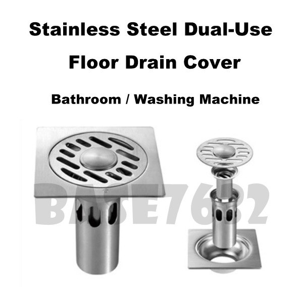 10*10cm 10x10cm Stainless Steel Dual Use Deep Floor Drain Cover Washing