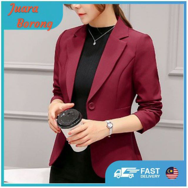 Women blazer women suit blazer woman woman suit women coat woman coat women s blazer Lady blazer Shopee Malaysia