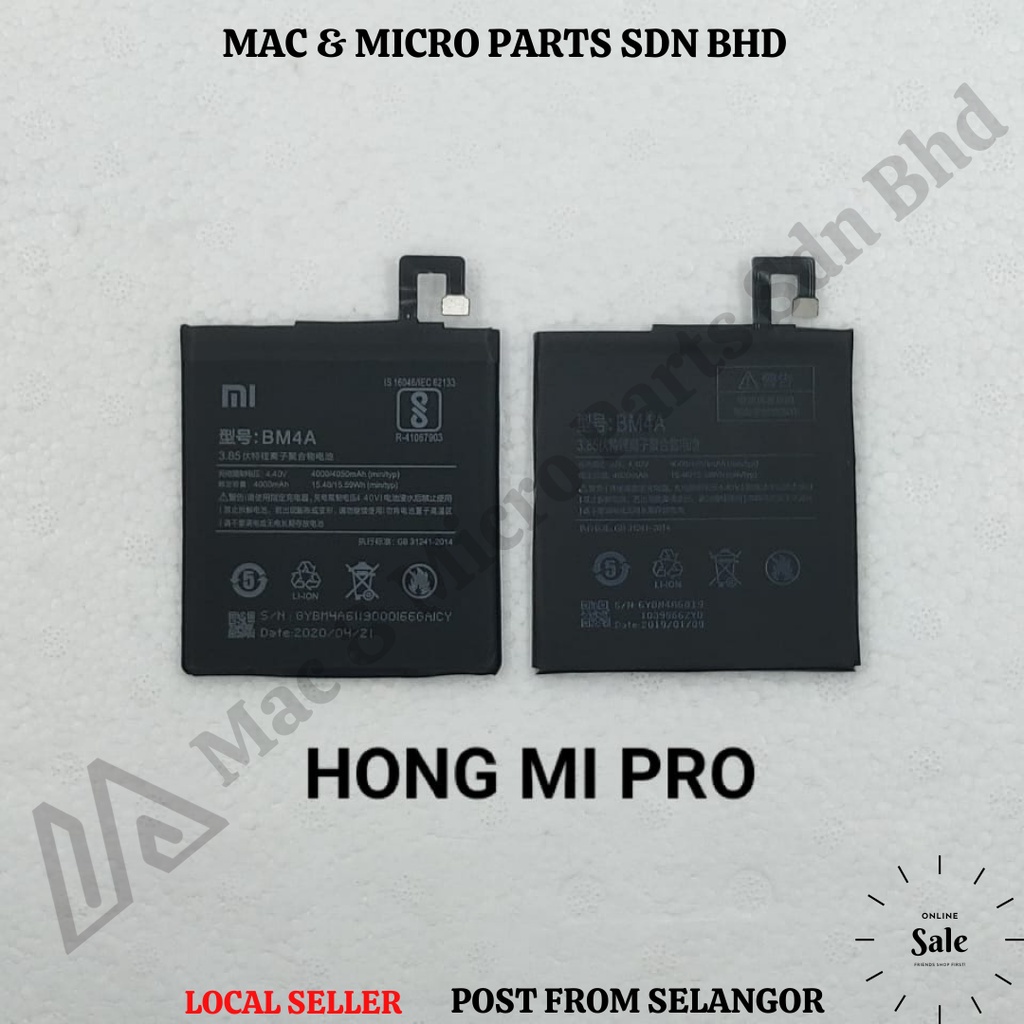 MG BRAND HONG MI PRO BATTERY MODEL BM4A (4050mAh) | Shopee Malaysia