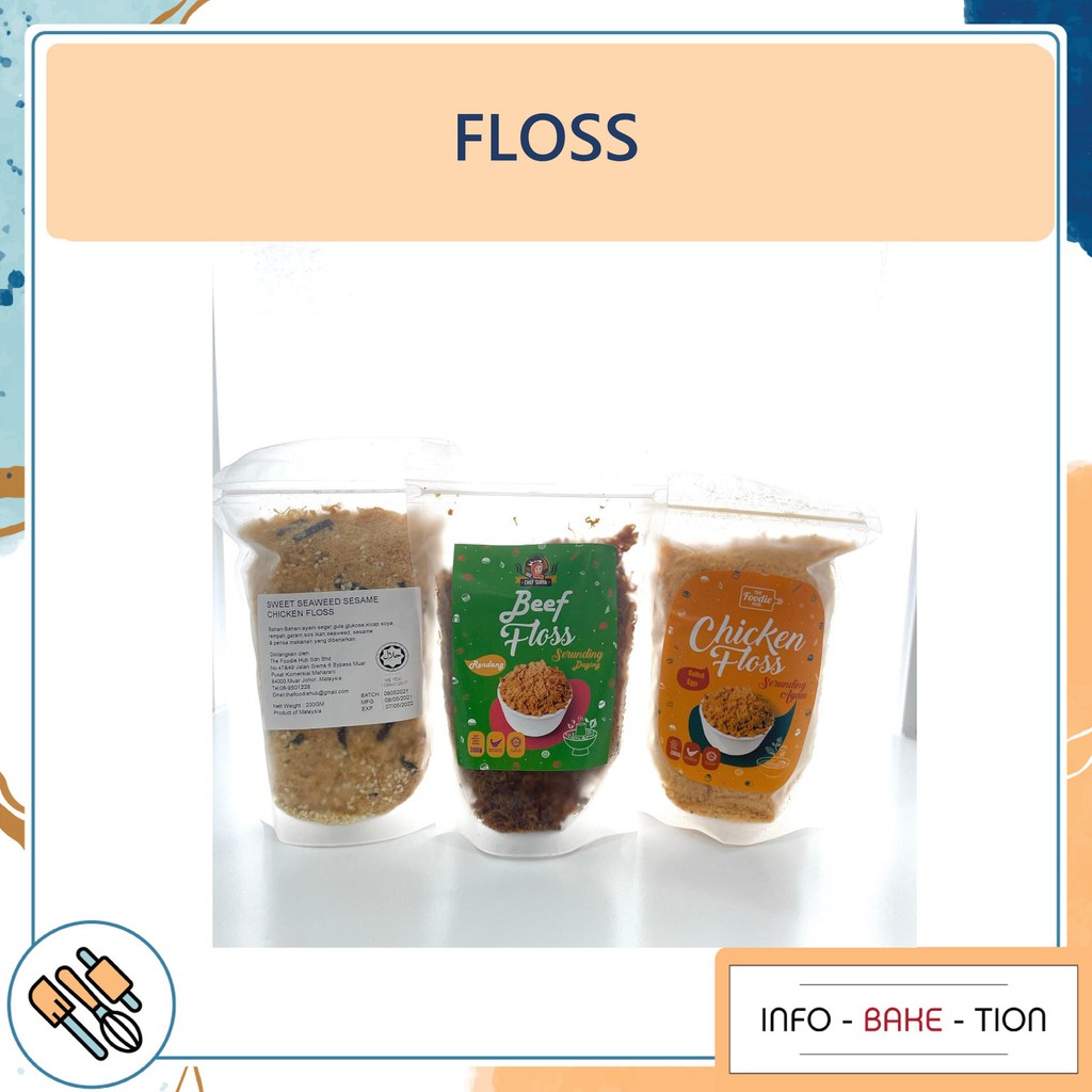 Seaweed Sesame Chicken Floss / Beef Floss/ Salted Egg Chicken Floss ...