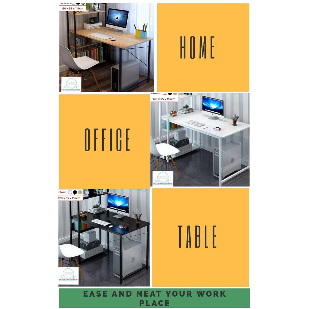 HOME OFFICE TABLE/STUDY TABLE RACK WITH 4 TIERS MULTIFUNCTIONAL RACK Shopee Malaysia