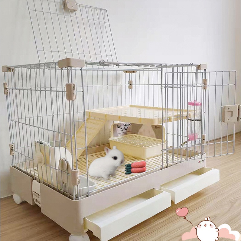 Pet Cage Rabbit Cage Home Indoor Rabbit House Guinea Pig Cage Rabbit