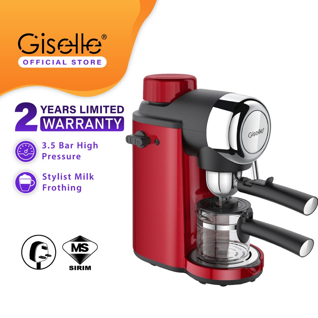  sirim certified giselle espresso coffee milk bubble maker machine