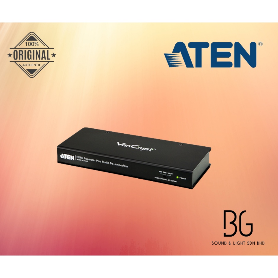 ATEN VC880 HDMI Repeater Plus Audio Deembedder Shopee Malaysia