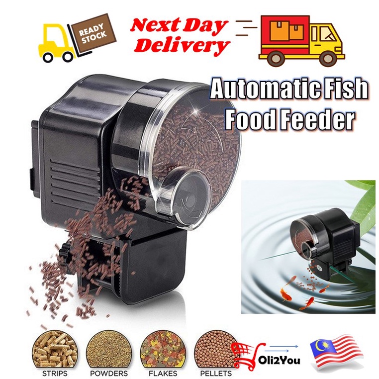 Resun Auto Fish Feeder Automatic Feed Fish Aquarium Top Adjustable