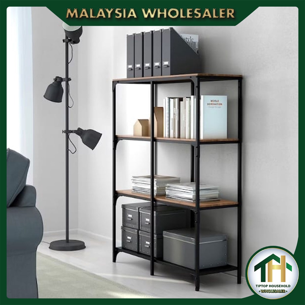 【TIPTOP】Book Shelve Rack / Rak Besi / Storage Rack / Shelves Rack ...