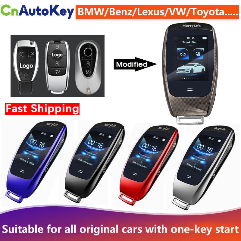 Modified Smart LCD Key For Mercedes-Benz Keyless Entry Remote Car Key ...