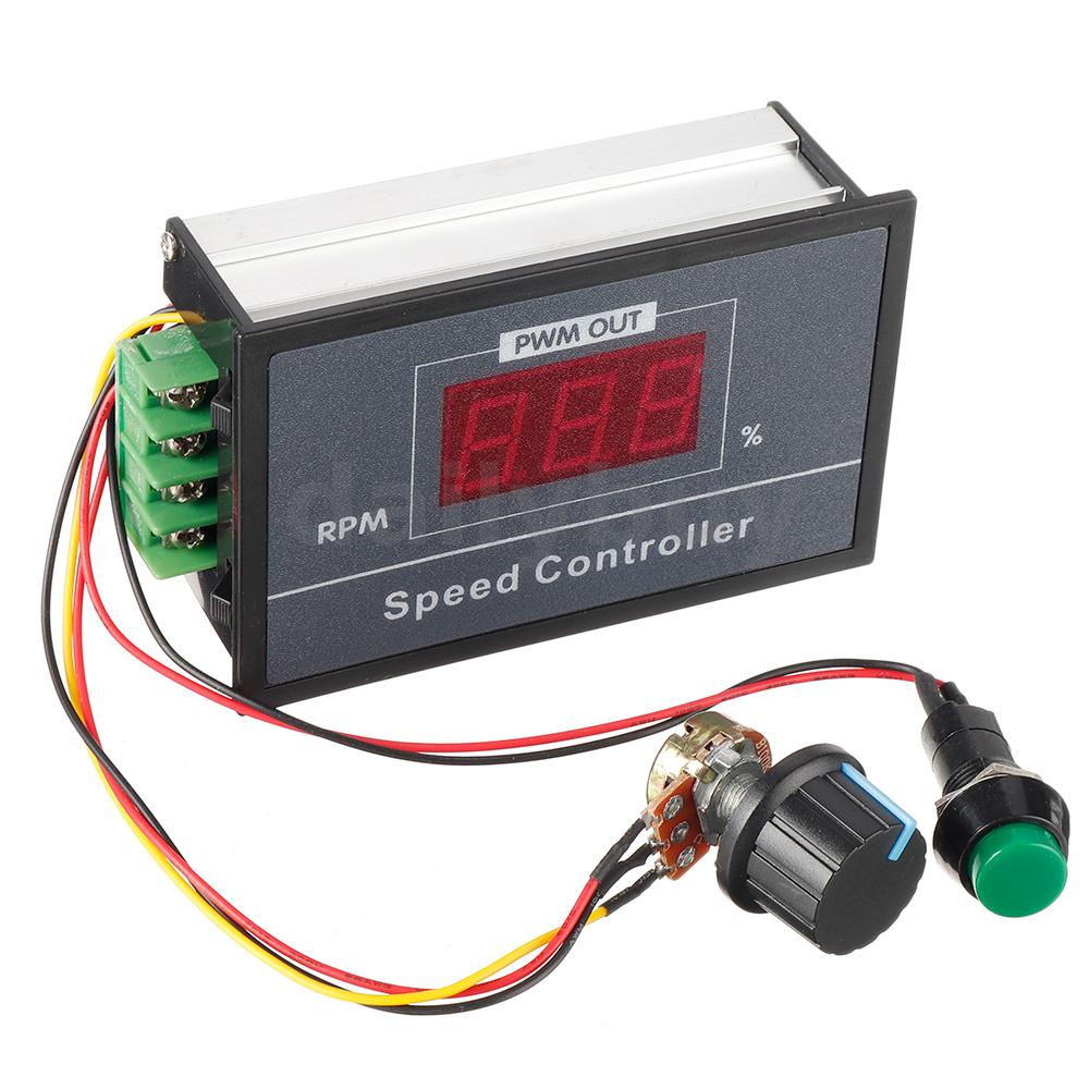 30A DC 6V 12V 24V 48V PWM Motor Speed Controller LED Digital Display ...