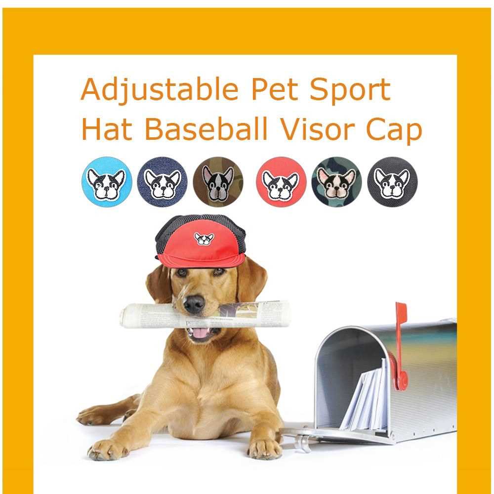 Dog Caps Pet Sport Hat Adjustable Buckle Pet Baseball Visor Cap for