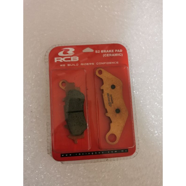 Racing Boy RCB Disc Brake Pad Ceramic S2 Copper - S3 Caliper | Shopee ...