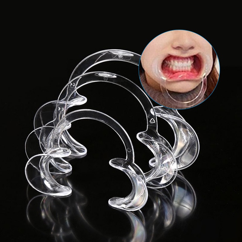 3pcs C type Dental Mouth Opener Tooth Straightener Spreader Lip Oral